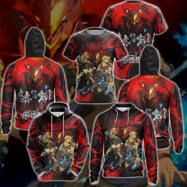The Legend of Heroes: Kuro no Kiseki II – Crimson Sin Video Game 3D All Over Printed T-shirt Tank Top Zip Hoodie Pullover Hoodie Hawaiian Shirt Beach Shorts Jogger