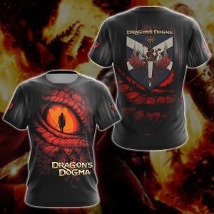 Dragon's Dogma Video Game 3D All Over Printed T-shirt Tank Top Zip Hoodie Pullover Hoodie Hawaiian Shirt Beach Shorts Jogger T-shirt S