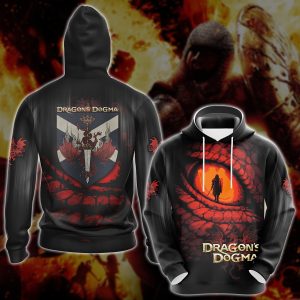 Dragon's Dogma Video Game 3D All Over Printed T-shirt Tank Top Zip Hoodie Pullover Hoodie Hawaiian Shirt Beach Shorts Jogger Hoodie S 