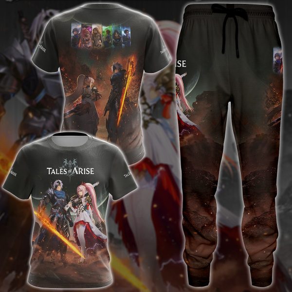 Tales of Arise Video Game 3D All Over Printed T-shirt Tank Top Zip Hoodie Pullover Hoodie Hawaiian Shirt Beach Shorts Jogger