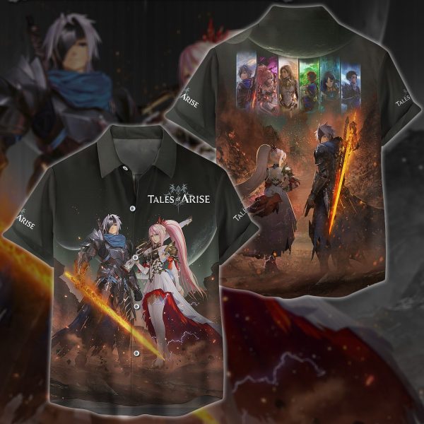 Tales of Arise Video Game 3D All Over Printed T-shirt Tank Top Zip Hoodie Pullover Hoodie Hawaiian Shirt Beach Shorts Jogger Hawaiian Shirt S