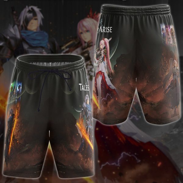 Tales of Arise Video Game 3D All Over Printed T-shirt Tank Top Zip Hoodie Pullover Hoodie Hawaiian Shirt Beach Shorts Jogger Beach Shorts S