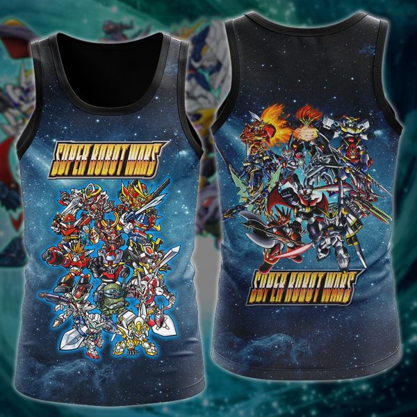 Super Robot Wars Video Game 3D All Over Printed T-shirt Tank Top Zip Hoodie Pullover Hoodie Hawaiian Shirt Beach Shorts Jogger Tank Top S