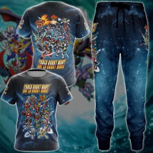 Super Robot Wars Video Game 3D All Over Printed T-shirt Tank Top Zip Hoodie Pullover Hoodie Hawaiian Shirt Beach Shorts Jogger   