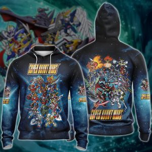 Super Robot Wars Video Game 3D All Over Printed T-shirt Tank Top Zip Hoodie Pullover Hoodie Hawaiian Shirt Beach Shorts Jogger Zip Hoodie S 