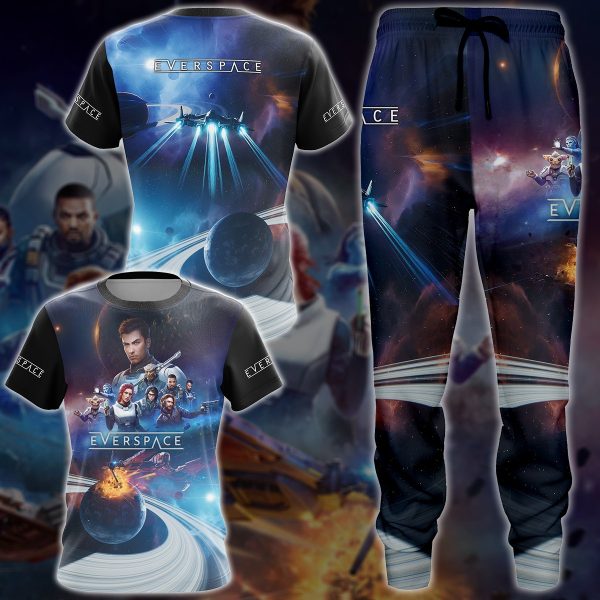 Everspace 2 Video Game 3D All Over Printed T-shirt Tank Top Zip Hoodie Pullover Hoodie Hawaiian Shirt Beach Shorts Jogger