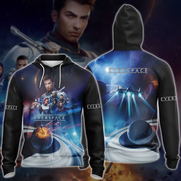 Everspace 2 Video Game 3D All Over Printed T-shirt Tank Top Zip Hoodie Pullover Hoodie Hawaiian Shirt Beach Shorts Jogger Zip Hoodie S