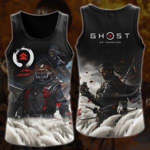 Ghost of Tsushima Video Game 3D All Over Printed T-shirt Tank Top Zip Hoodie Pullover Hoodie Hawaiian Shirt Beach Shorts Jogger Tank Top S 