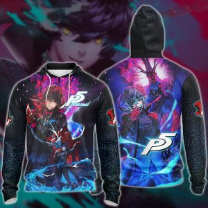 Persona 5 Video Game 3D All Over Printed T-shirt Tank Top Zip Hoodie Pullover Hoodie Hawaiian Shirt Beach Shorts Jogger Zip Hoodie S 