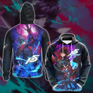 Persona 5 Video Game 3D All Over Printed T-shirt Tank Top Zip Hoodie Pullover Hoodie Hawaiian Shirt Beach Shorts Jogger Hoodie S 