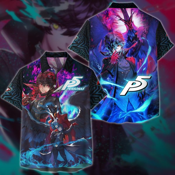 Persona 5 Video Game 3D All Over Printed T-shirt Tank Top Zip Hoodie Pullover Hoodie Hawaiian Shirt Beach Shorts Jogger