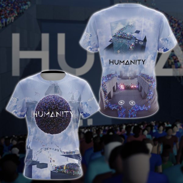 Humanity Video Game 3D All Over Printed T-shirt Tank Top Zip Hoodie Pullover Hoodie Hawaiian Shirt Beach Shorts Jogger T-shirt S