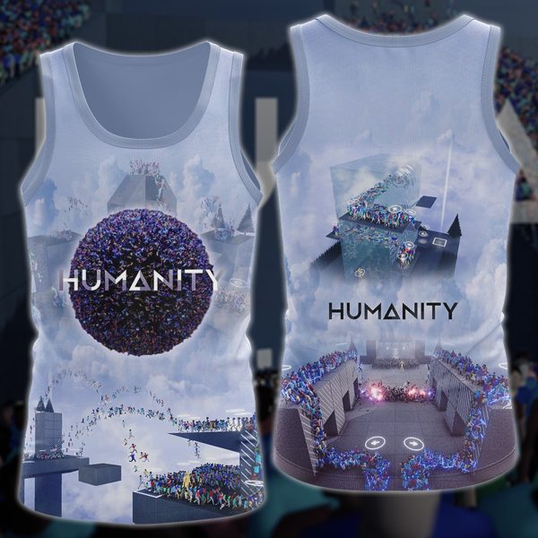 Humanity Video Game 3D All Over Printed T-shirt Tank Top Zip Hoodie Pullover Hoodie Hawaiian Shirt Beach Shorts Jogger Tank Top S