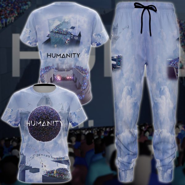 Humanity Video Game 3D All Over Printed T-shirt Tank Top Zip Hoodie Pullover Hoodie Hawaiian Shirt Beach Shorts Jogger