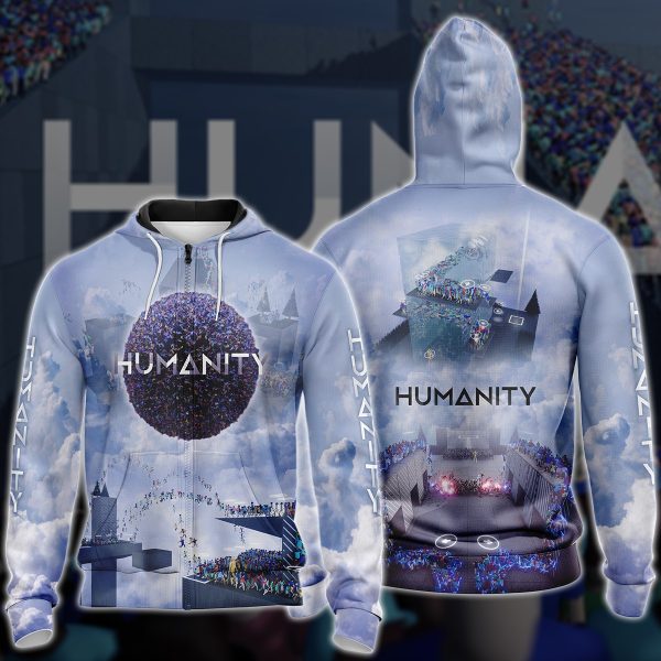 Humanity Video Game 3D All Over Printed T-shirt Tank Top Zip Hoodie Pullover Hoodie Hawaiian Shirt Beach Shorts Jogger Zip Hoodie S