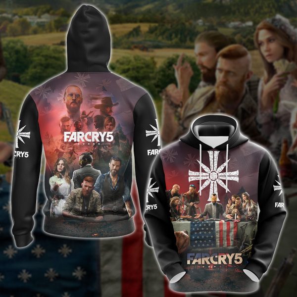 Far Cry 5 Video Game 3D All Over Printed T-shirt Tank Top Zip Hoodie Pullover Hoodie Hawaiian Shirt Beach Shorts Jogger Hoodie S