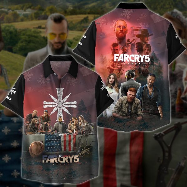 Far Cry 5 Video Game 3D All Over Printed T-shirt Tank Top Zip Hoodie Pullover Hoodie Hawaiian Shirt Beach Shorts Jogger Hawaiian Shirt S