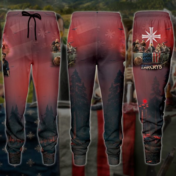 Far Cry 5 Video Game 3D All Over Printed T-shirt Tank Top Zip Hoodie Pullover Hoodie Hawaiian Shirt Beach Shorts Jogger Joggers S