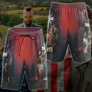 Far Cry 5 Video Game 3D All Over Printed T-shirt Tank Top Zip Hoodie Pullover Hoodie Hawaiian Shirt Beach Shorts Jogger Beach Shorts S 