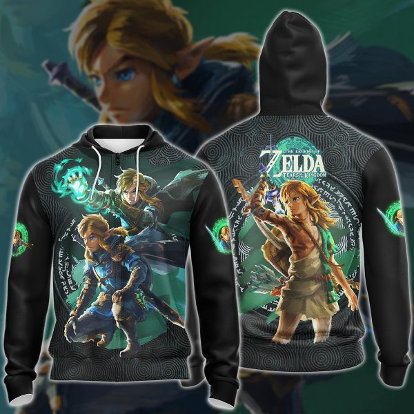 The Legend of Zelda: Tears of the Kingdom Video Game 3D All Over Printed T-shirt Tank Top Zip Hoodie Pullover Hoodie Hawaiian Shirt Beach Shorts Jogger Zip Hoodie S