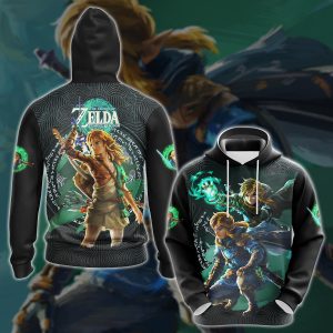 The Legend of Zelda: Tears of the Kingdom Video Game 3D All Over Printed T-shirt Tank Top Zip Hoodie Pullover Hoodie Hawaiian Shirt Beach Shorts Jogger Hoodie S 