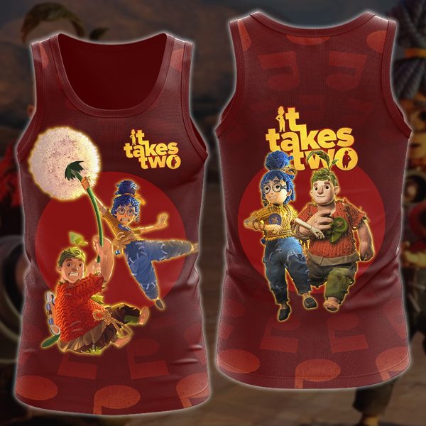 It Takes Two Video Game 3D All Over Printed T-shirt Tank Top Zip Hoodie Pullover Hoodie Hawaiian Shirt Beach Shorts Jogger Tank Top S