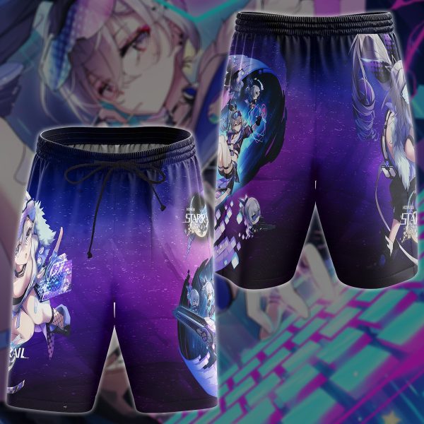 Honkai Star Rail Video Game 3D All Over Printed T-shirt Tank Top Zip Hoodie Pullover Hoodie Hawaiian Shirt Beach Shorts Jogger Beach Shorts S