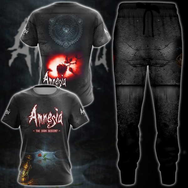 Amnesia: The Dark Descent Video Game 3D All Over Printed T-shirt Tank Top Zip Hoodie Pullover Hoodie Hawaiian Shirt Beach Shorts Jogger