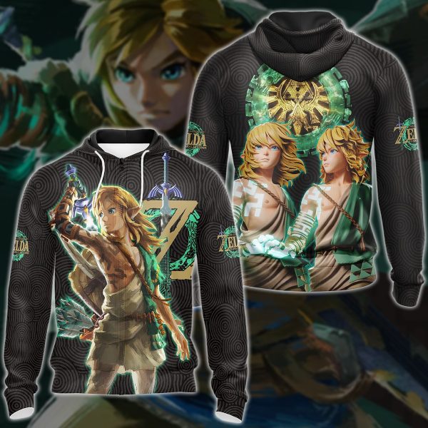 The Legend of Zelda: Tears of the Kingdom Video Game 3D All Over Printed T-shirt Tank Top Zip Hoodie Pullover Hoodie Hawaiian Shirt Beach Shorts Jogger Zip Hoodie S