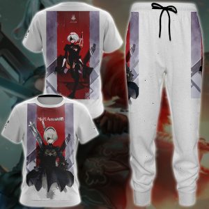 Nier:Automata Video Game 3D All Over Printed T-shirt Tank Top Zip Hoodie Pullover Hoodie Hawaiian Shirt Beach Shorts Jogger   