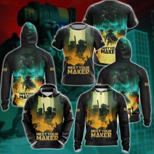 Meet Your Maker Video Game 3D All Over Printed T-shirt Tank Top Zip Hoodie Pullover Hoodie Hawaiian Shirt Beach Shorts Jogger   