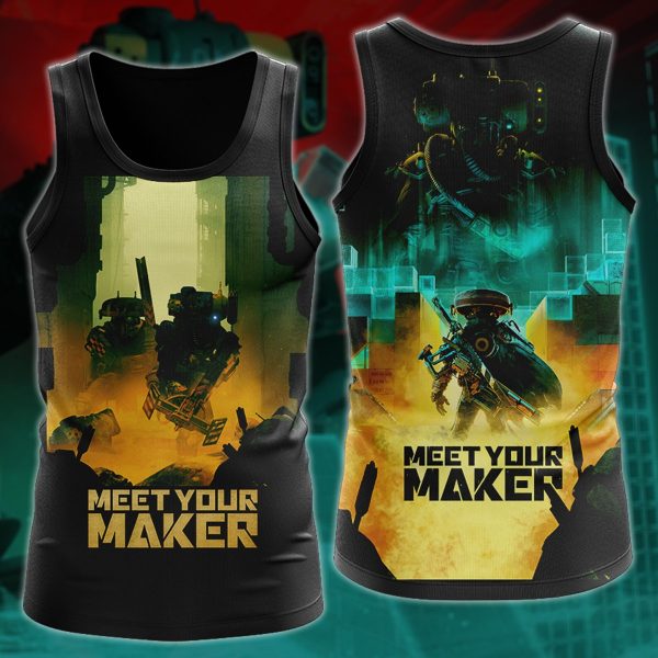 Meet Your Maker Video Game 3D All Over Printed T-shirt Tank Top Zip Hoodie Pullover Hoodie Hawaiian Shirt Beach Shorts Jogger Tank Top S