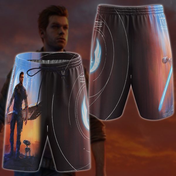 Star Wars Jedi Survivor Video Game 3D All Over Printed T-shirt Tank Top Zip Hoodie Pullover Hoodie Hawaiian Shirt Beach Shorts Jogger Beach Shorts S