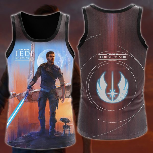 Star Wars Jedi Survivor Video Game 3D All Over Printed T-shirt Tank Top Zip Hoodie Pullover Hoodie Hawaiian Shirt Beach Shorts Jogger Tank Top S