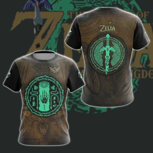 The Legend of Zelda: Tears of the Kingdom Video Game 3D All Over Printed T-shirt Tank Top Zip Hoodie Pullover Hoodie Hawaiian Shirt Beach Shorts Jogger T-shirt S