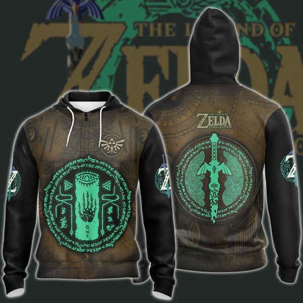 The Legend of Zelda: Tears of the Kingdom Video Game 3D All Over Printed T-shirt Tank Top Zip Hoodie Pullover Hoodie Hawaiian Shirt Beach Shorts Jogger Zip Hoodie S