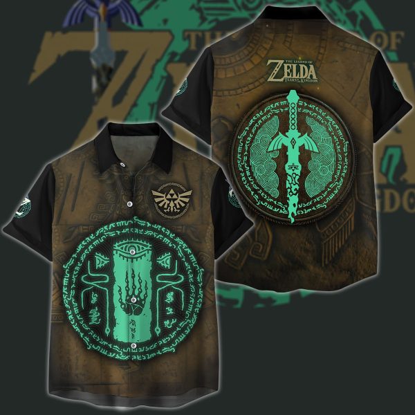 The Legend of Zelda: Tears of the Kingdom Video Game 3D All Over Printed T-shirt Tank Top Zip Hoodie Pullover Hoodie Hawaiian Shirt Beach Shorts Jogger Hawaiian Shirt S