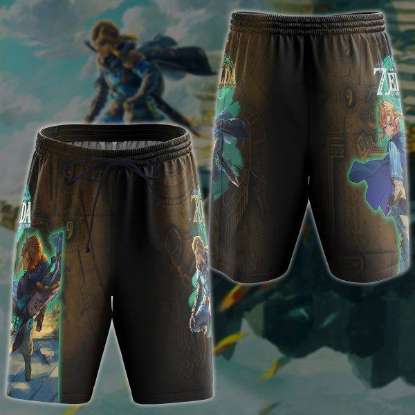 The Legend of Zelda: Tears of the Kingdom Video Game 3D All Over Printed T-shirt Tank Top Zip Hoodie Pullover Hoodie Hawaiian Shirt Beach Shorts Jogger Beach Shorts S