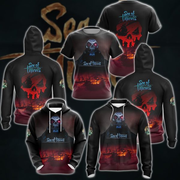 Sea of Thieves Video Game 3D All Over Printed T-shirt Tank Top Zip Hoodie Pullover Hoodie Hawaiian Shirt Beach Shorts Jogger