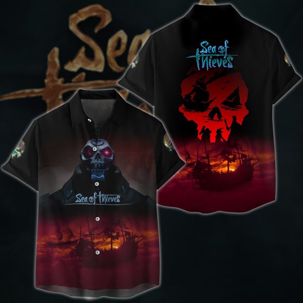 Sea of Thieves Video Game 3D All Over Printed T-shirt Tank Top Zip Hoodie Pullover Hoodie Hawaiian Shirt Beach Shorts Jogger Hawaiian Shirt S