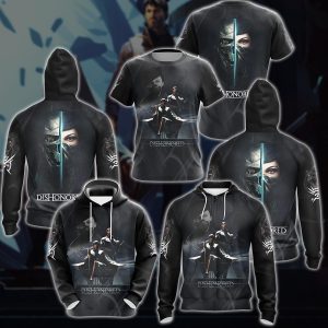 Dishonored 2 Video Game 3D All Over Printed T-shirt Tank Top Zip Hoodie Pullover Hoodie Hawaiian Shirt Beach Shorts Jogger   