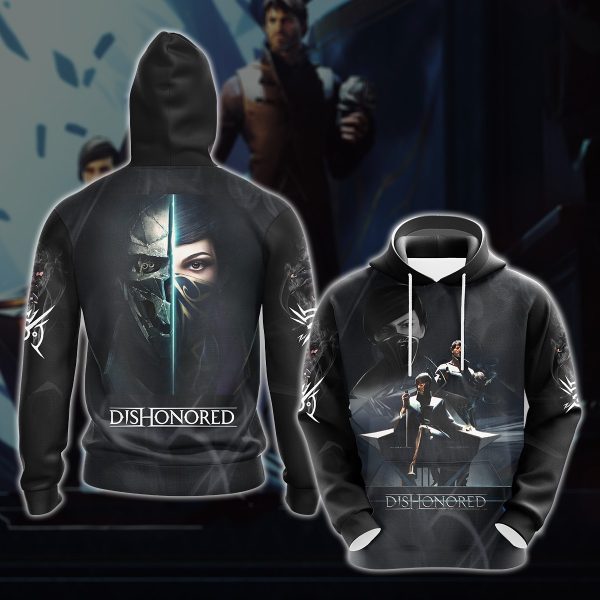 Dishonored 2 Video Game 3D All Over Printed T-shirt Tank Top Zip Hoodie Pullover Hoodie Hawaiian Shirt Beach Shorts Jogger Hoodie S