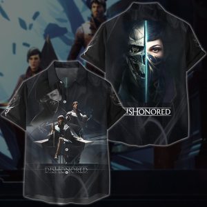 Dishonored 2 Video Game 3D All Over Printed T-shirt Tank Top Zip Hoodie Pullover Hoodie Hawaiian Shirt Beach Shorts Jogger Hawaiian Shirt S 