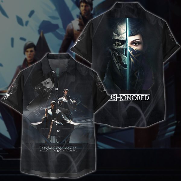 Dishonored 2 Video Game 3D All Over Printed T-shirt Tank Top Zip Hoodie Pullover Hoodie Hawaiian Shirt Beach Shorts Jogger Hawaiian Shirt S