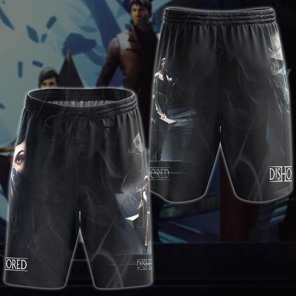 Dishonored 2 Video Game 3D All Over Printed T-shirt Tank Top Zip Hoodie Pullover Hoodie Hawaiian Shirt Beach Shorts Jogger Beach Shorts S