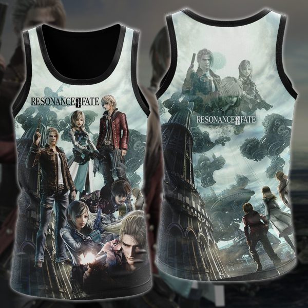 Resonance of Fate Video Game 3D All Over Printed T-shirt Tank Top Zip Hoodie Pullover Hoodie Hawaiian Shirt Beach Shorts Jogger Tank Top S