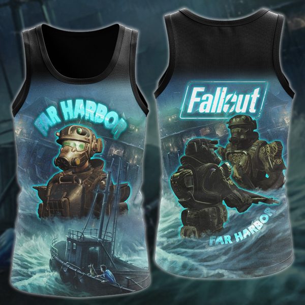 Fallout 4: Far Harbour Video Game 3D All Over Printed T-shirt Tank Top Zip Hoodie Pullover Hoodie Hawaiian Shirt Beach Shorts Jogger Tank Top S