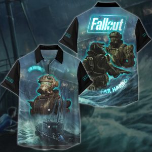 Fallout 4: Far Harbour Video Game 3D All Over Printed T-shirt Tank Top Zip Hoodie Pullover Hoodie Hawaiian Shirt Beach Shorts Jogger Hawaiian Shirt S 
