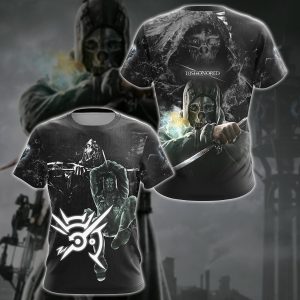Dishonored Video Game 3D All Over Printed T-shirt Tank Top Zip Hoodie Pullover Hoodie Hawaiian Shirt Beach Shorts Jogger T-shirt S