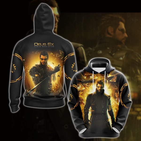 Deus Ex: Human Revolution Video Game 3D All Over Printed T-shirt Tank Top Zip Hoodie Pullover Hoodie Hawaiian Shirt Beach Shorts Jogger Hoodie S